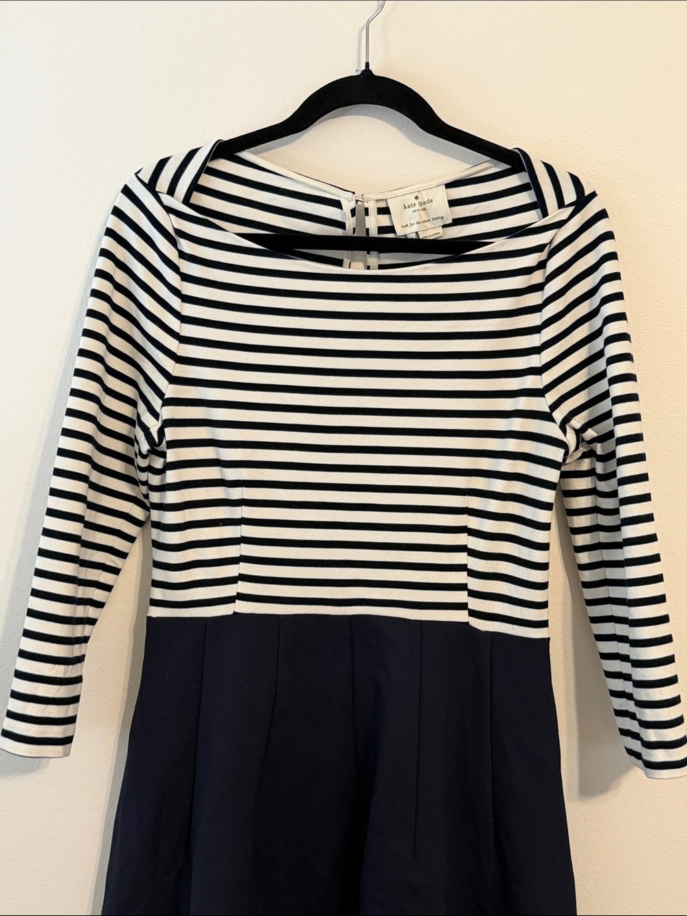 Kate Spade Navy striped Selma dress